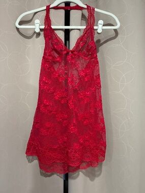 Victoria Secret ❤️ Red Lace BabyDoll Dress